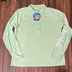 🎣 NWT Columbia brand men’s long sleeve shirt with zipper closure